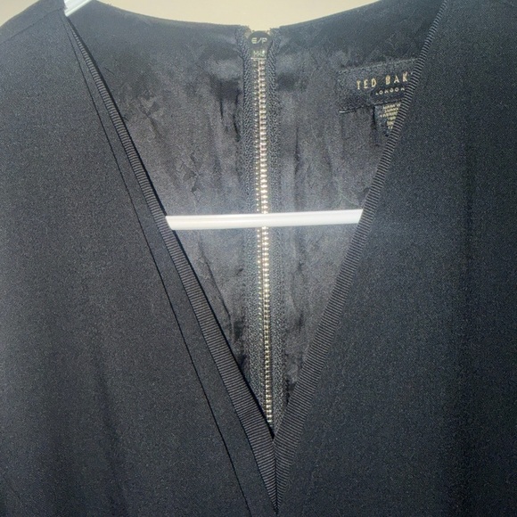 Ted Baker Black V-Neck Midi Dress - Picture 6 of 10